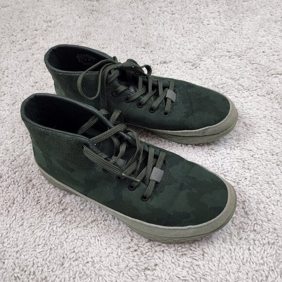 Nobull Trainers Men's Size 9 Womens Size 10.5 High Top Army Green Camo Sneakers - Picture 1 of 6